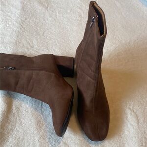 Brown Suede Ankle Boots